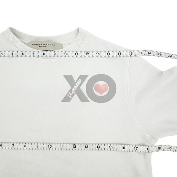 GOLDEN GOOSE Logo Patch Distressed Sweatshirt S - Picture 12 of 13